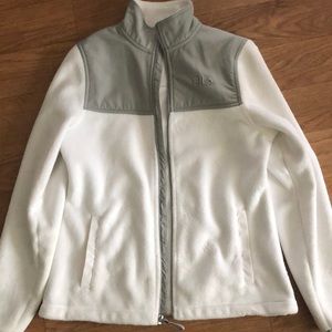 White fleece like light jacket